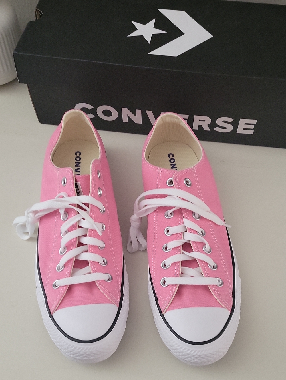 Converse NWB Low Top Sneakers - Pink with White Accents